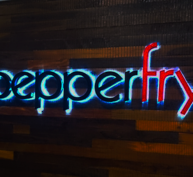 PEPPERFRY OFFICE RECEPTION SIGNAGE
PU PAINTED STEEL CHANNEL LETTERS WITH BACKLIT LIGHT
INSTALLATION IN VATIKA BUSINESS PARK SOHNA ROAD GURGAON