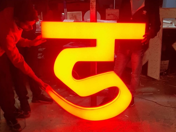Acrylic 3D Letters — Custom signage by Signage India